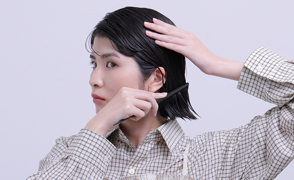 やわらかいツヤが際立つ 動きを効かせたアーバンショート
